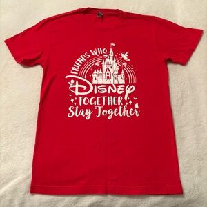 Disney Next Level Apparel Bright Red Tee